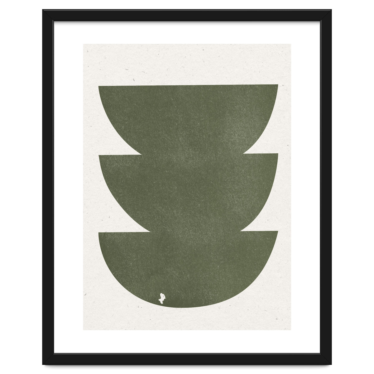 GREEN WATERCOLOR SHAPES NO.3