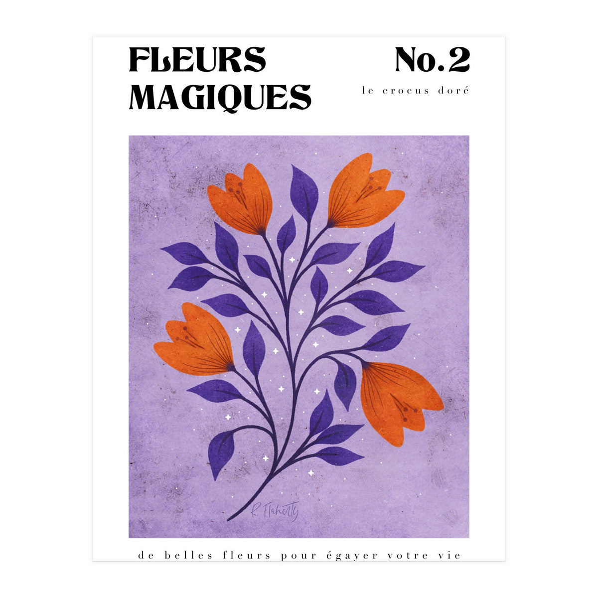 Magical Flowers No.2 Golden Crocus (Print Only)