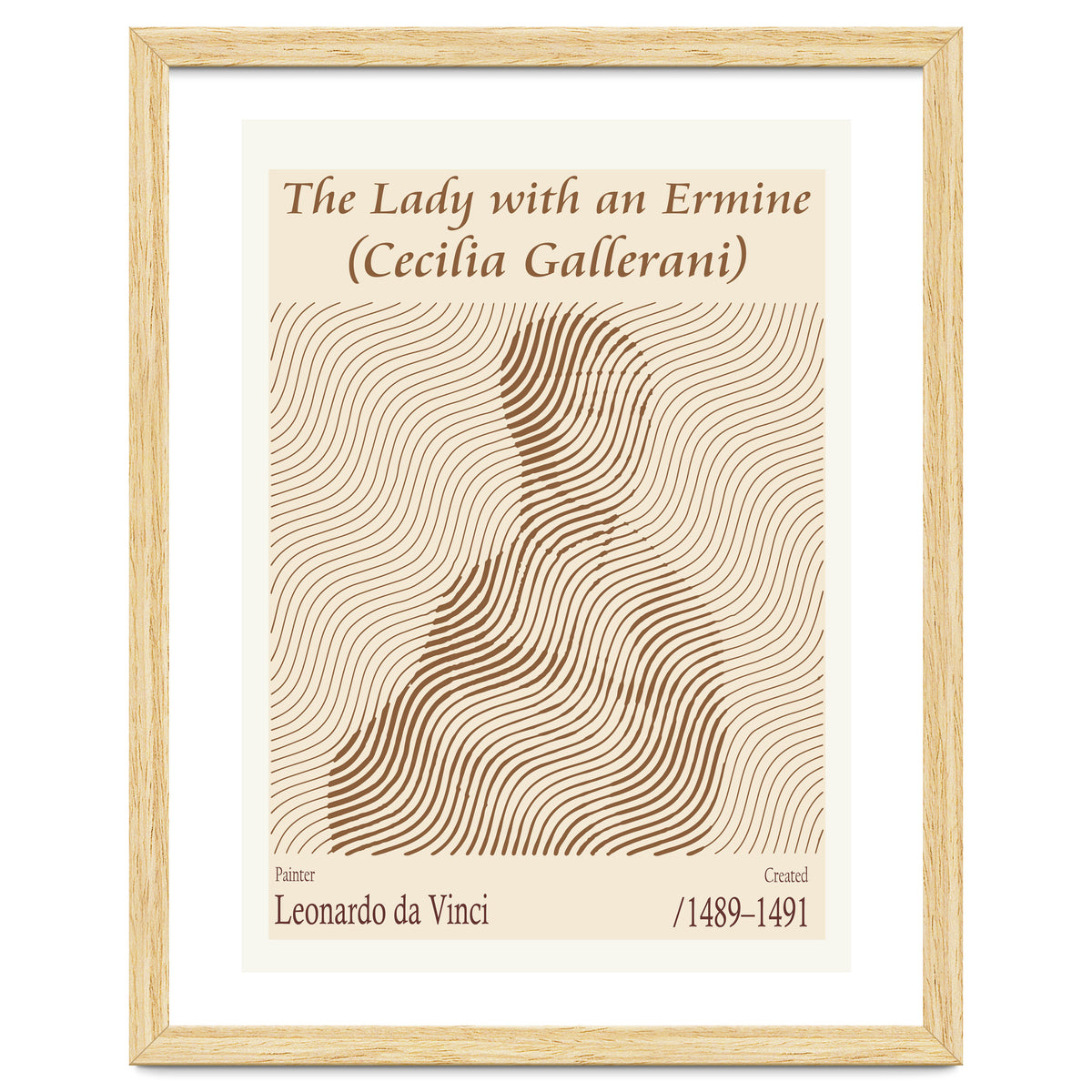 The Lady With An Ermine (cecilia Gallerani) – Leonardo Da Vinci (1489–1491)