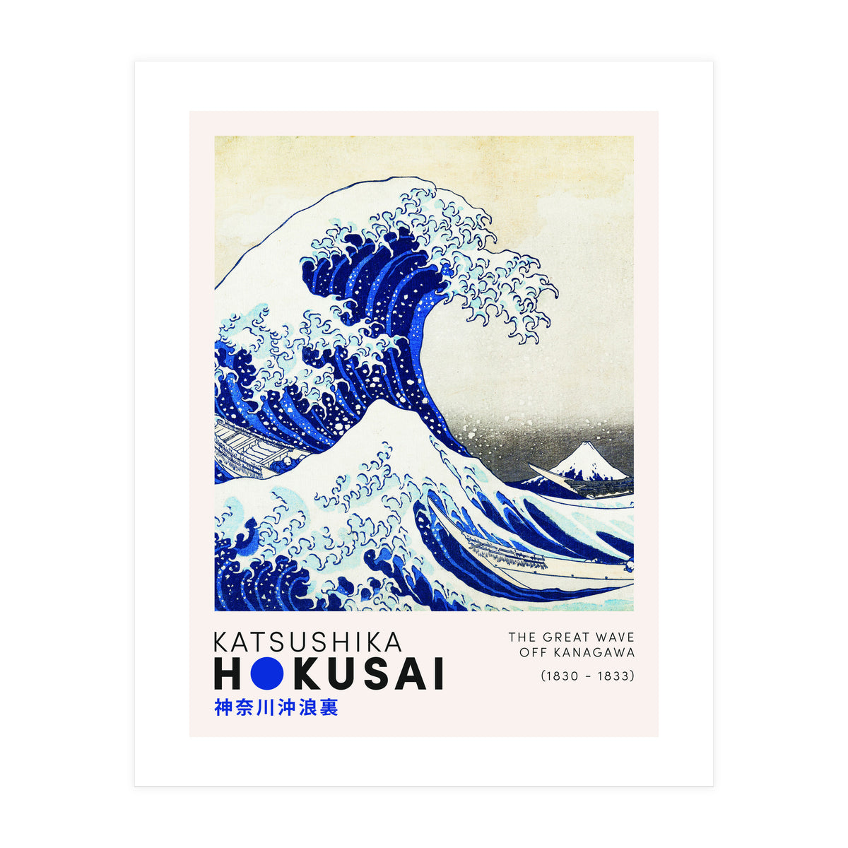 Katsushika Hokusai - The Great Wave (Print Only)