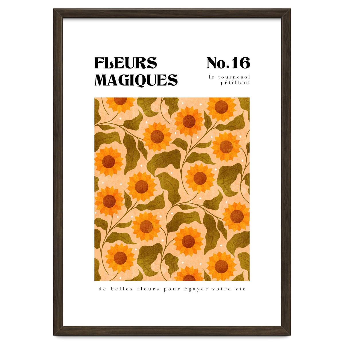 Magical Flowers No.16 Sparkling Sunflowers