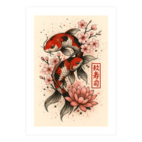 Koi fish Japanese (Print Only)