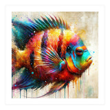 Colorful Tropical Fish Portrait (Print Only) thumbnail