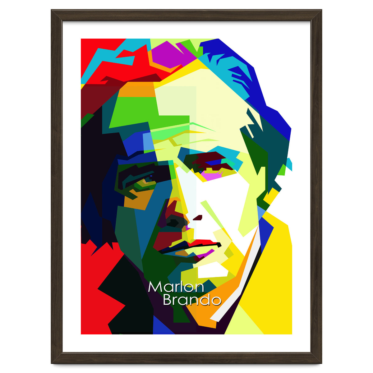 Marlon Brando Hollywood Legend Pop Art WPAP