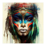 Turquoise Warrior Woman Portrait (Print Only) thumbnail