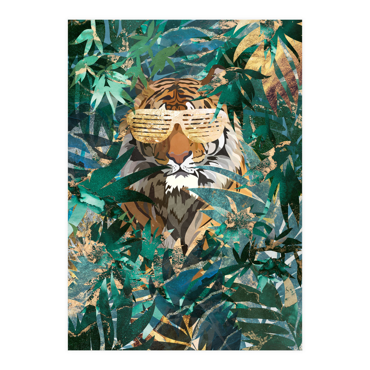 Hip hop tiger in the jungle (Print Only)