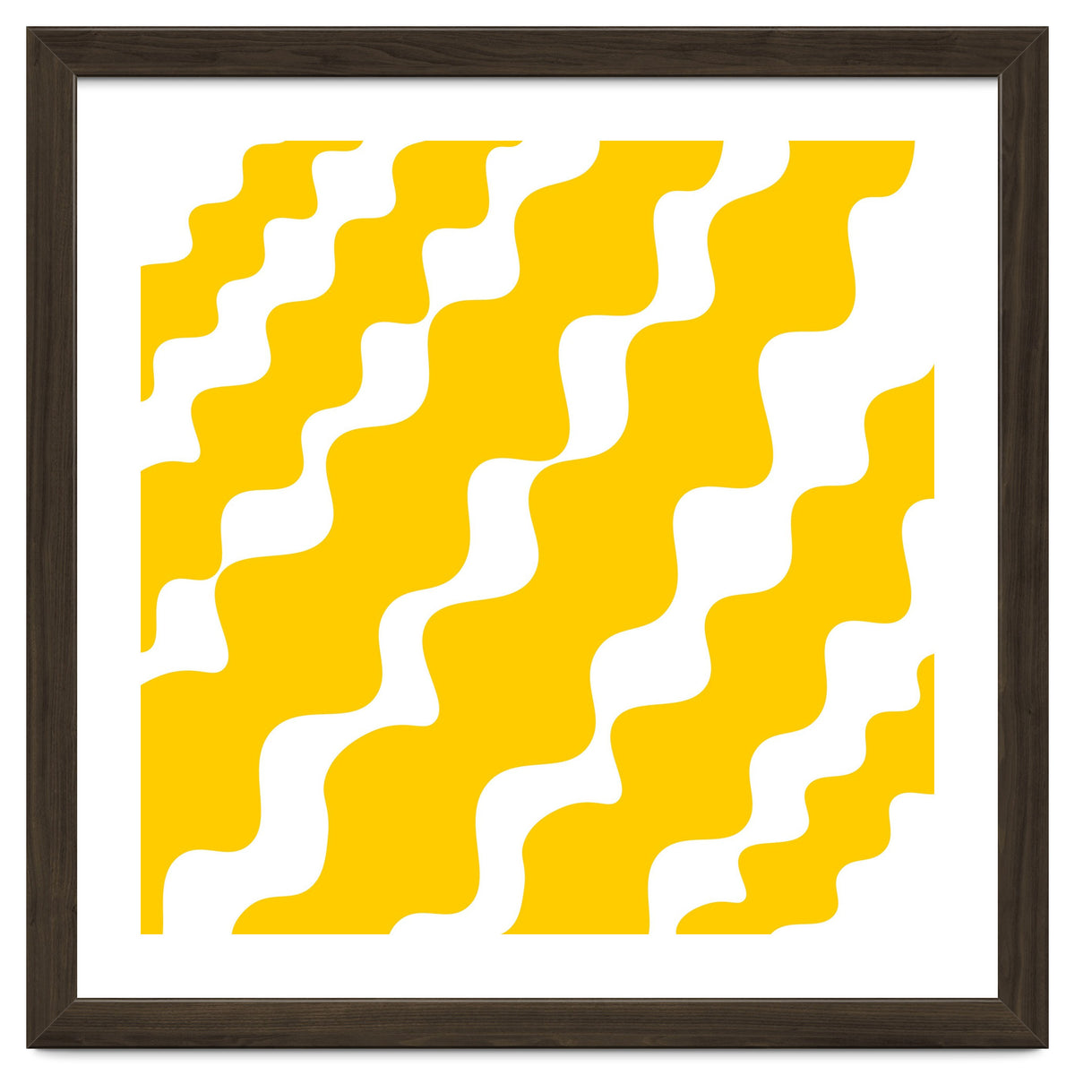 Yellow Wavy Pattern