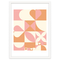 Hearts Geometric Abstract