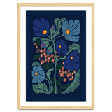 Klimt Flower Dark Blue thumbnail