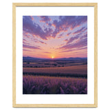 Serene Lavender Fields at Golden Hour Sunset thumbnail