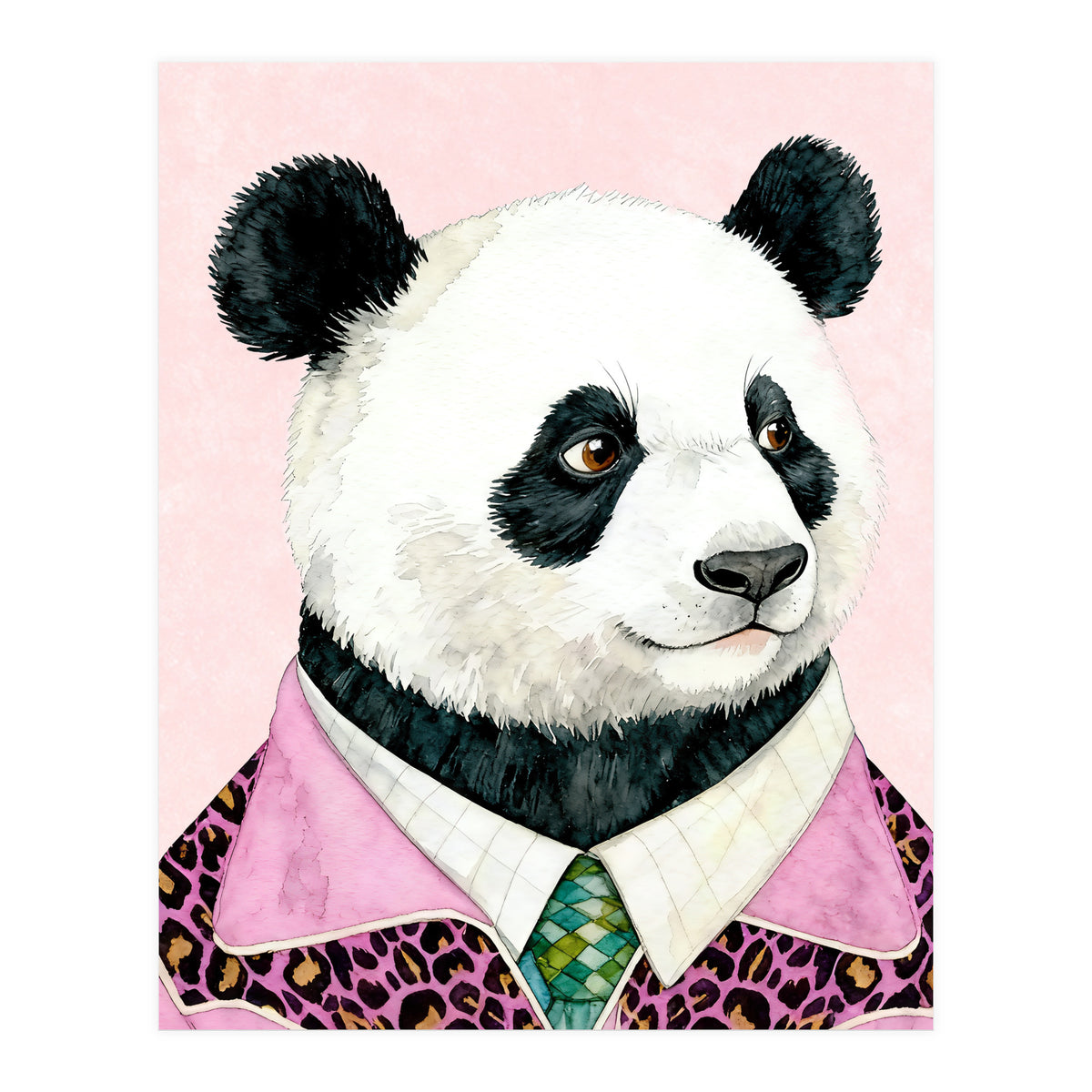 Panda Animal Fashion  (Print Only)