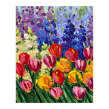 Vibrant Summer Tulip Garden Oil Painting (Print Only) thumbnail