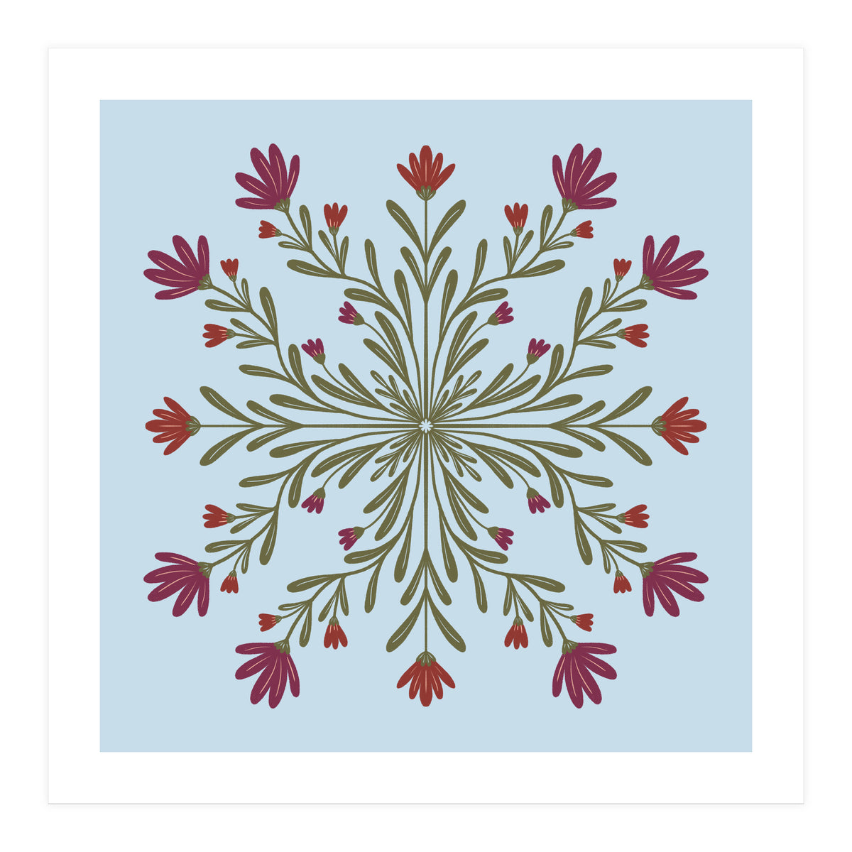 Floral Mandala  (Print Only)