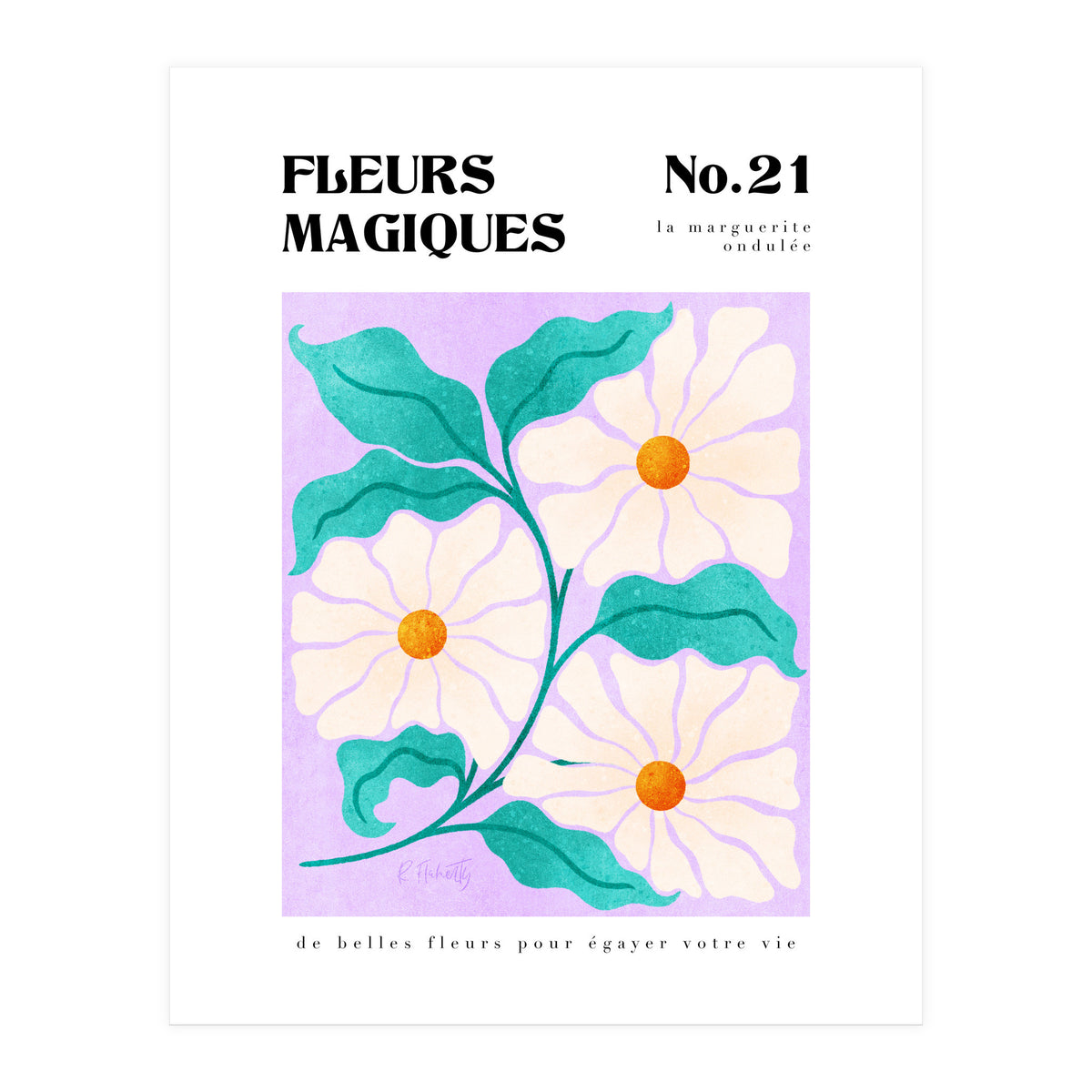 Magical Flowers No.21 Wavy Daisy (Print Only)