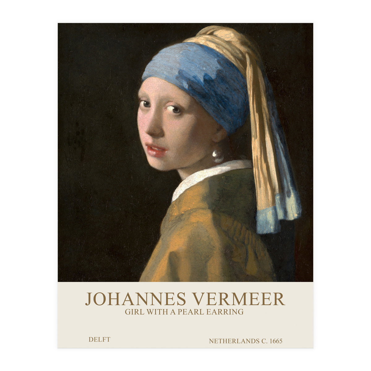 Johannes Vermer - Girl with a pearl earring (Print Only)