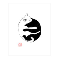 Ying yang Cat (Print Only)