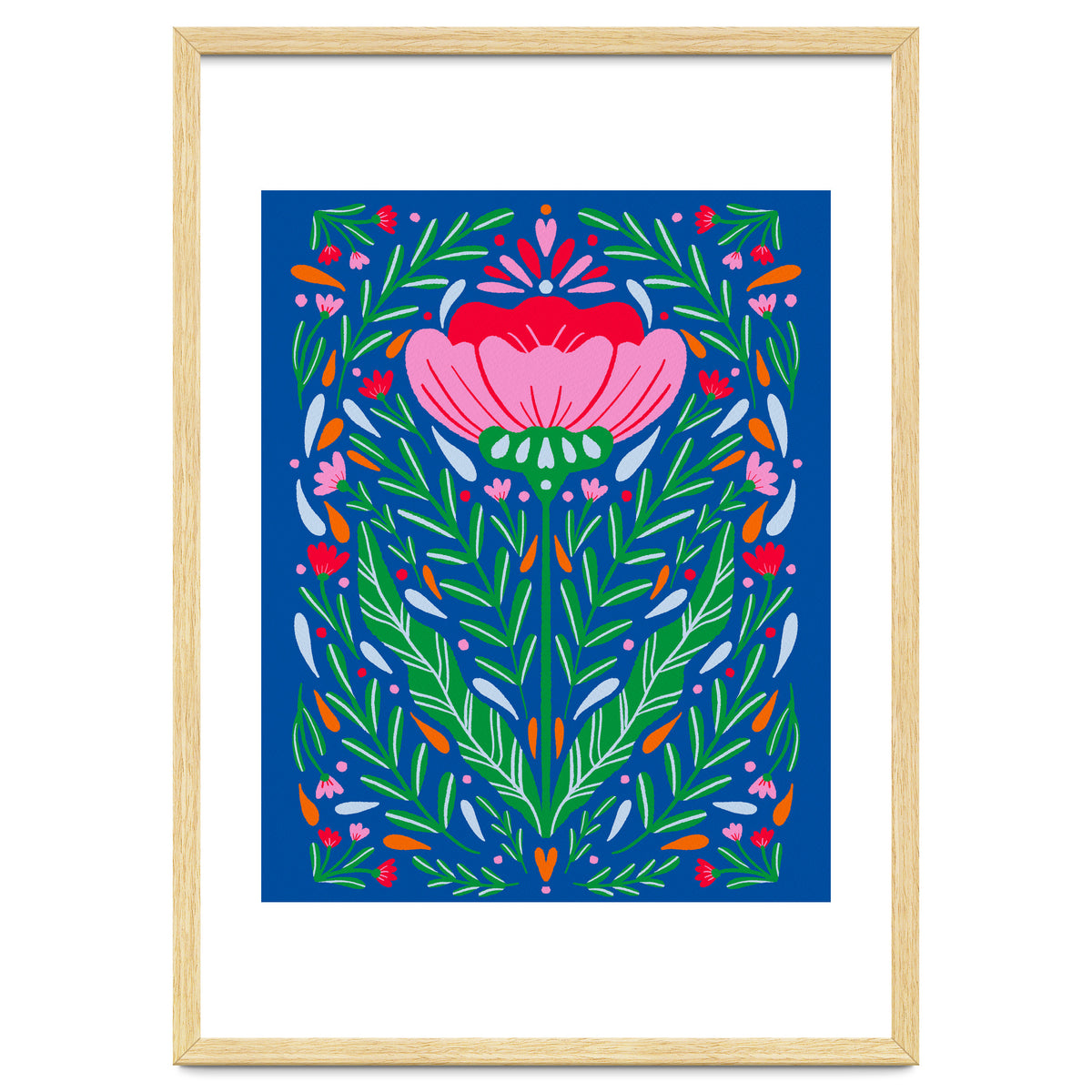 Bold Symmetrical Floral