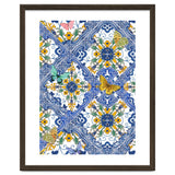 Sicilian Italian Tiles Butterflies And Flowers thumbnail