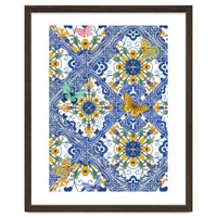 Sicilian Italian Tiles Butterflies And Flowers