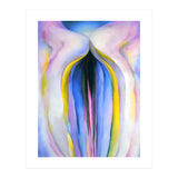Georgia O’Keeffe – Grey Line with Black, Blue and Yellow (1923) | Elegant Abstract Modernist Composition with Bold Color Contrast (Print Only) thumbnail