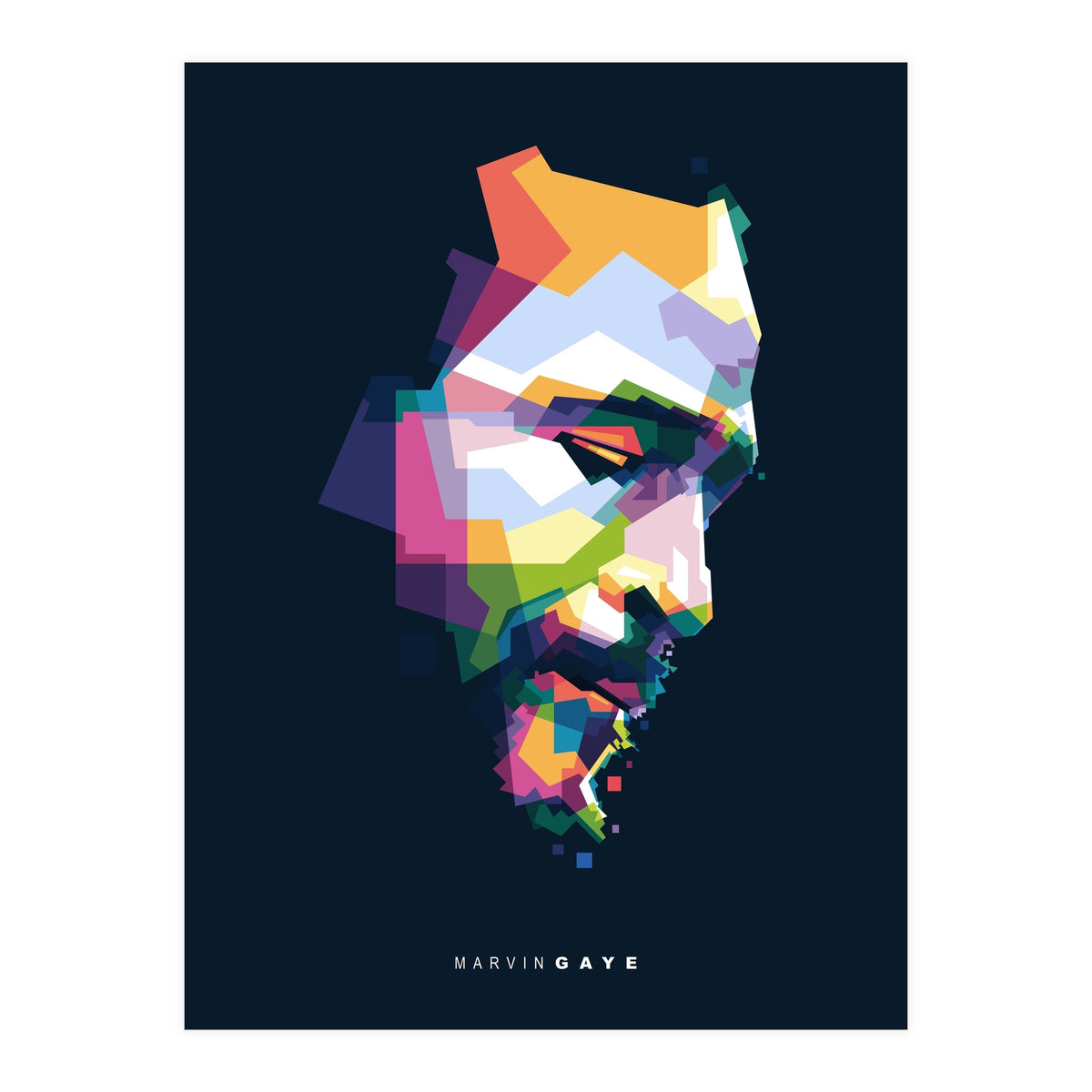 Marvin Gaye Pop Art WPAP (Print Only)