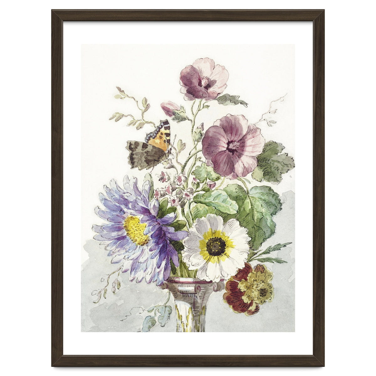William van Leen – Bouquet of Flowers with a Butterfly (1763–1825)