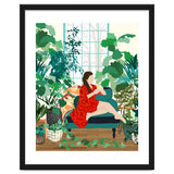 Introspection, Urban Jungle Bohemian Decor Plants, Self Care Plant Lady, Self Love Retrospection Analyse Positivity Mindset Fashion thumbnail