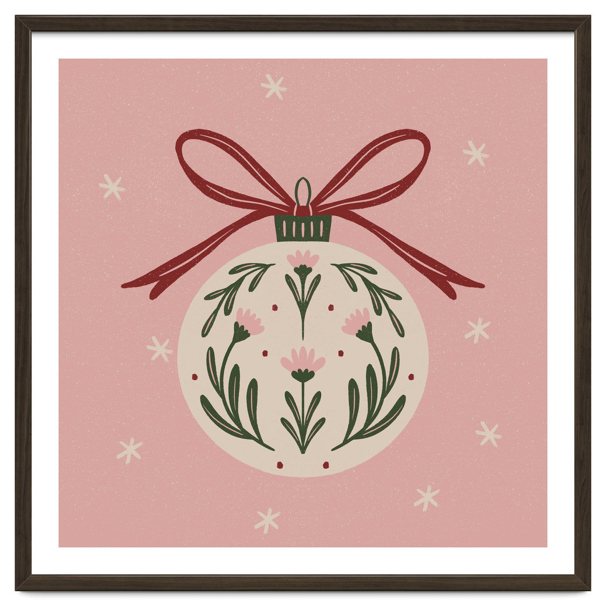 Christmas Flower Globe