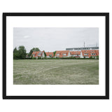 Red roof houses in the green field thumbnail