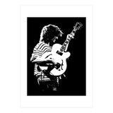 Pat Metheny American Jazz Musician in Monochrome (Print Only) thumbnail