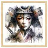 Ink Veil Asian Warrior Woman Portrait thumbnail