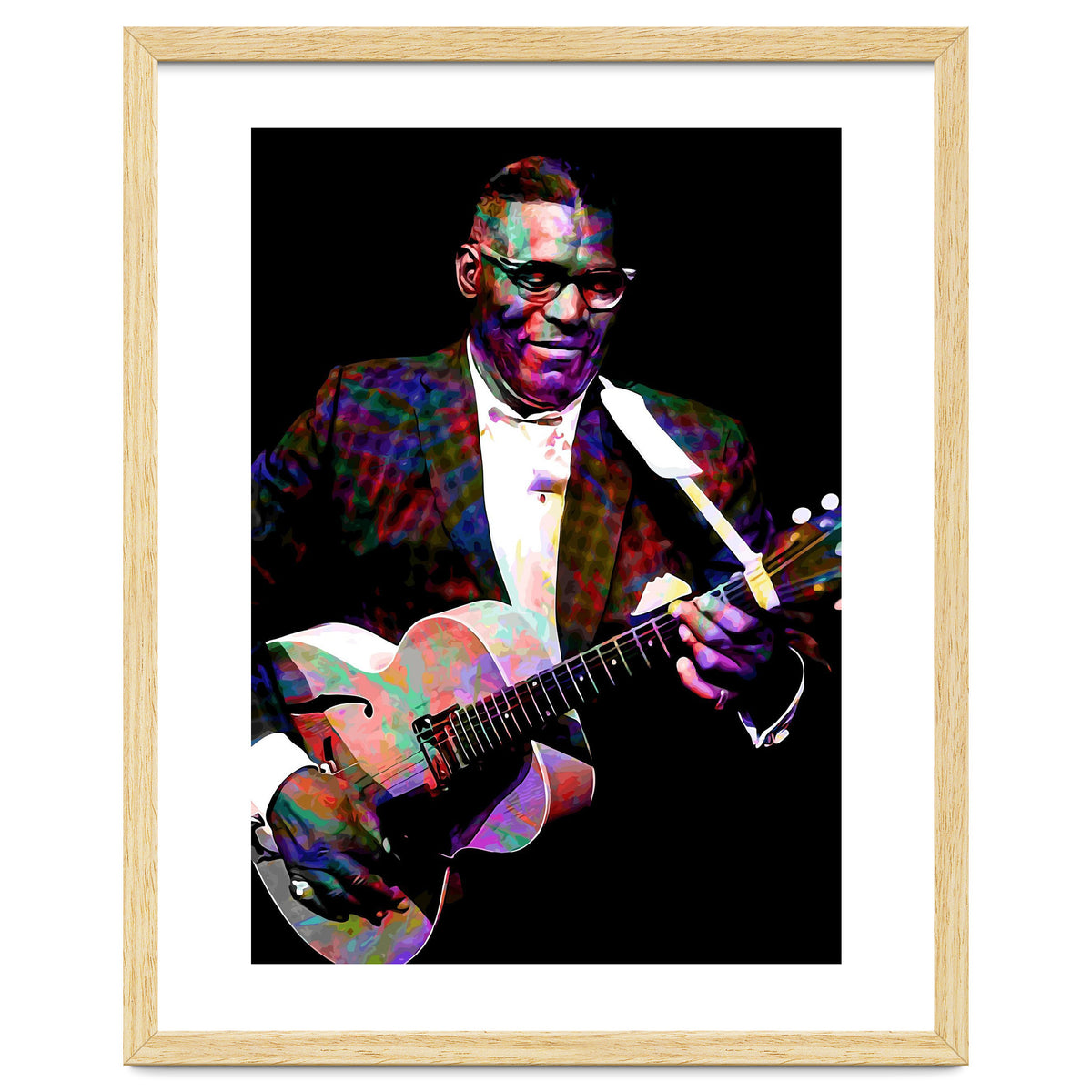 Howlin Wolf American Blues Guitarist Colorful