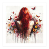 Crimson Butterfly Back Bloom (Print Only) thumbnail