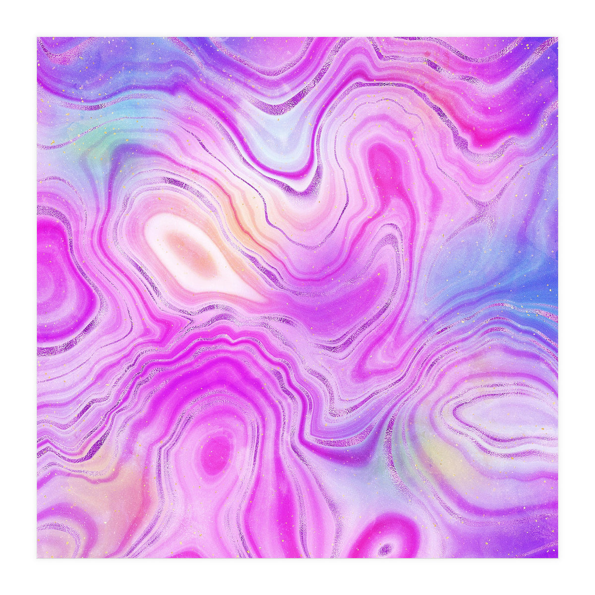 Neon Agate Texture 10  (Print Only)