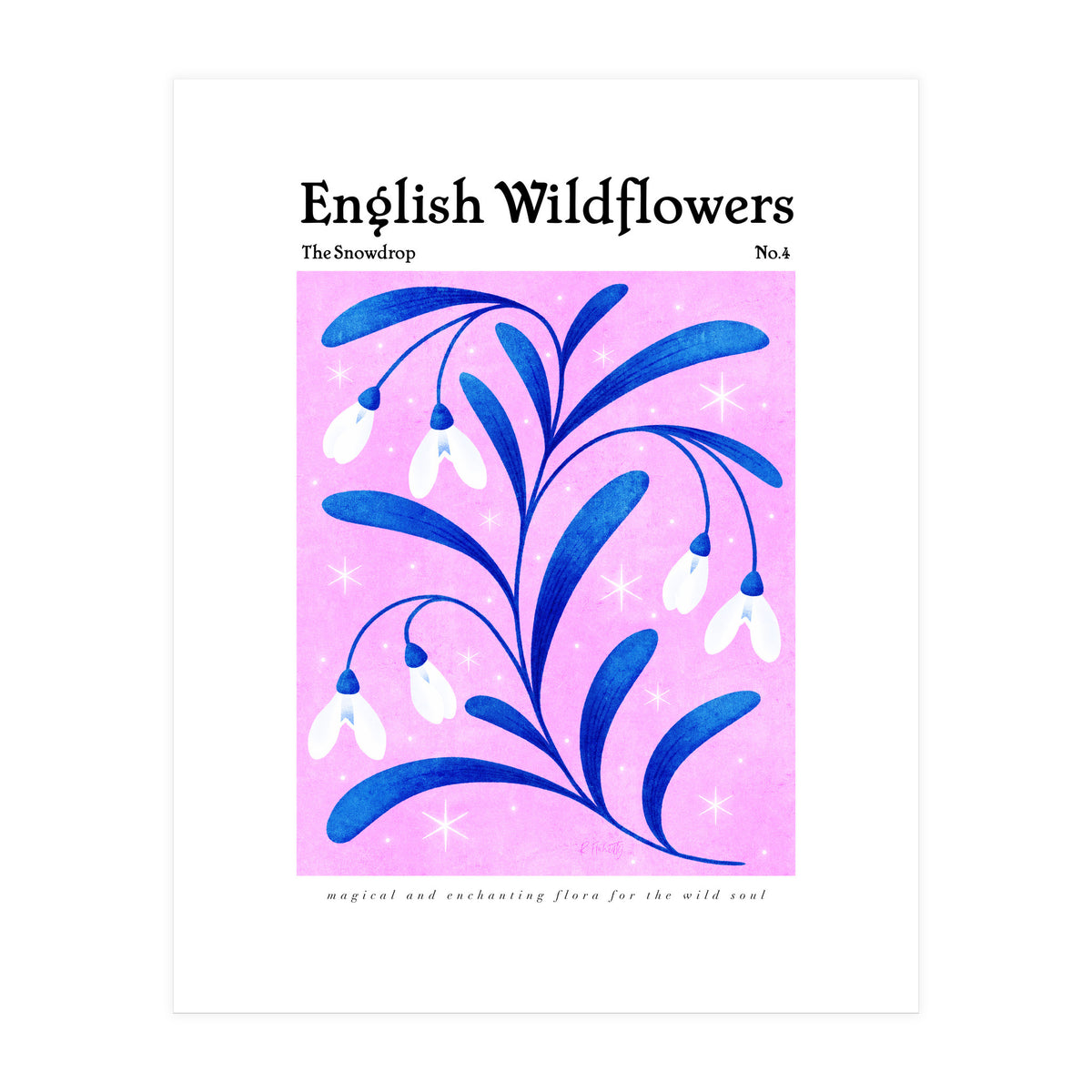 English Wildflowers | Snowdrops (Print Only)