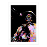 John Lee Hooker American Blues Guitarist Colorful Art (Print Only) thumbnail