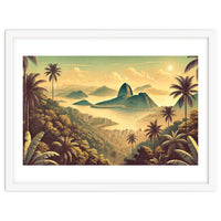 Vintage Brazil, Rio De Janeiro Tropics Poster