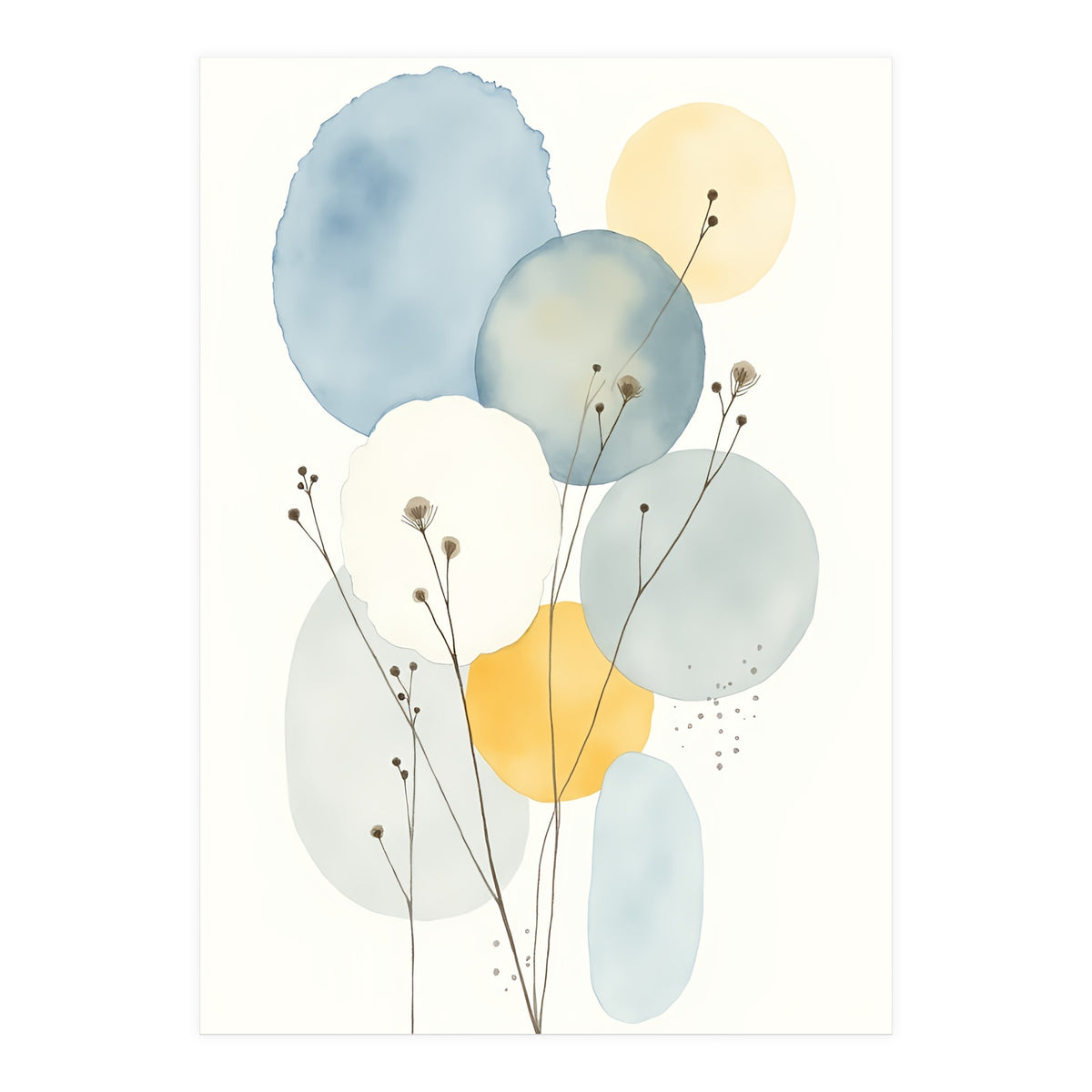 Modern Abstract Flower (Print Only)