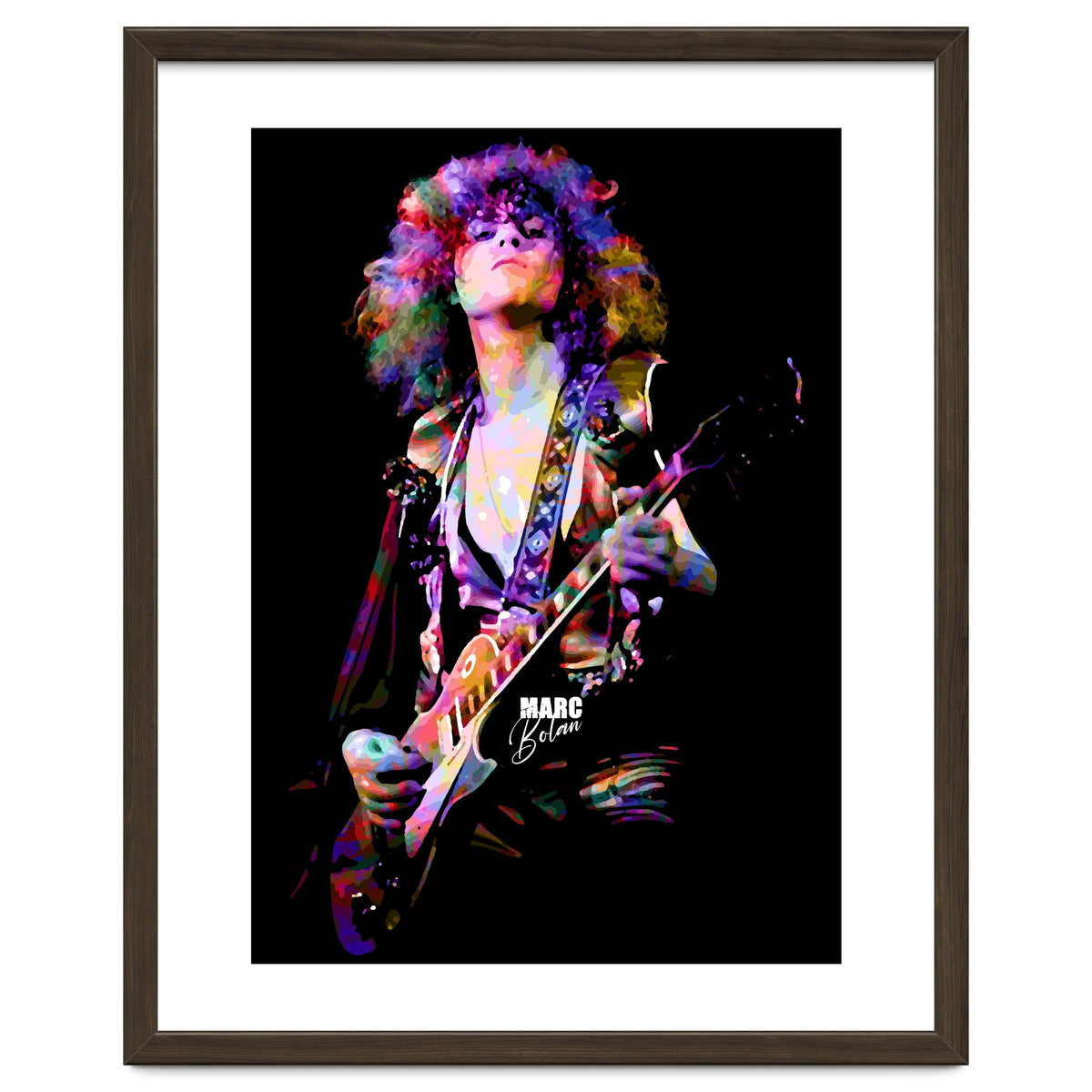 Marc Bolan Musician Legend in Colorful