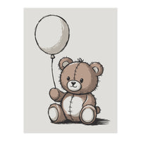 Cute Teddy Bear (Print Only)