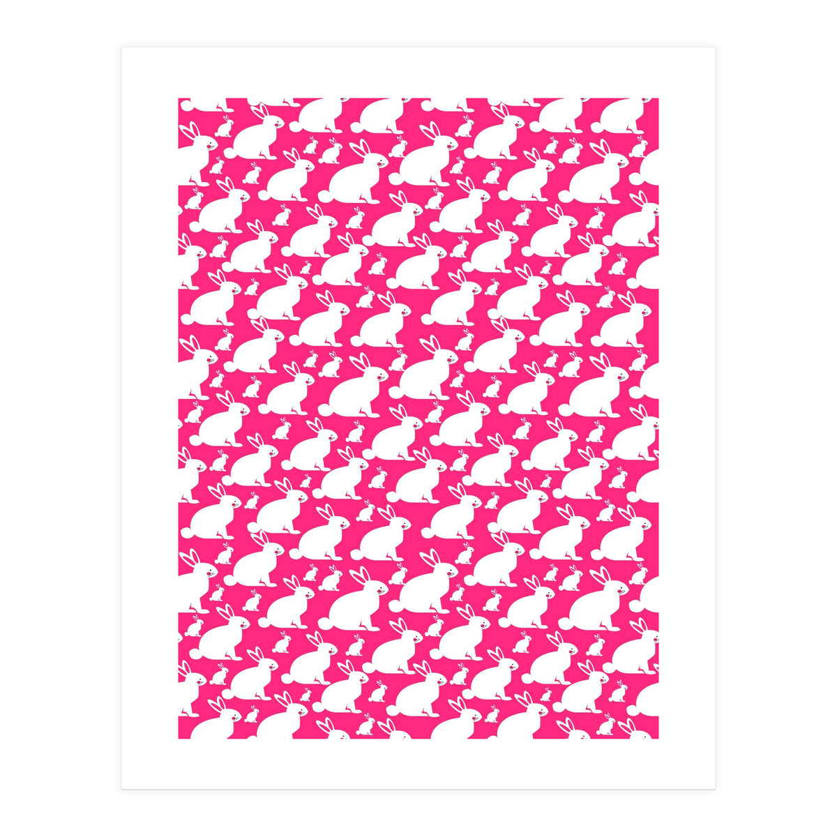 Rabbit Bunny Pattern  (Print Only)