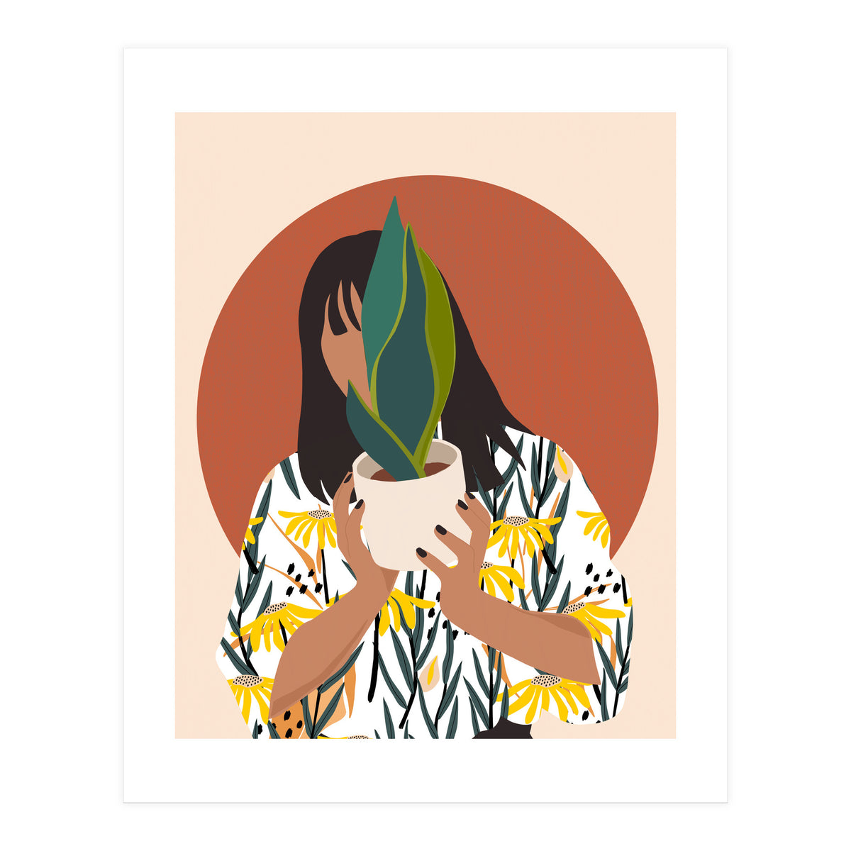 Plant Parent, Botanical Nature House Plants, Floral Bohemian Growth Positivity Care Rustic Garden (Print Only)