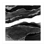 Black & Silver Agate Texture 08  (Print Only) thumbnail