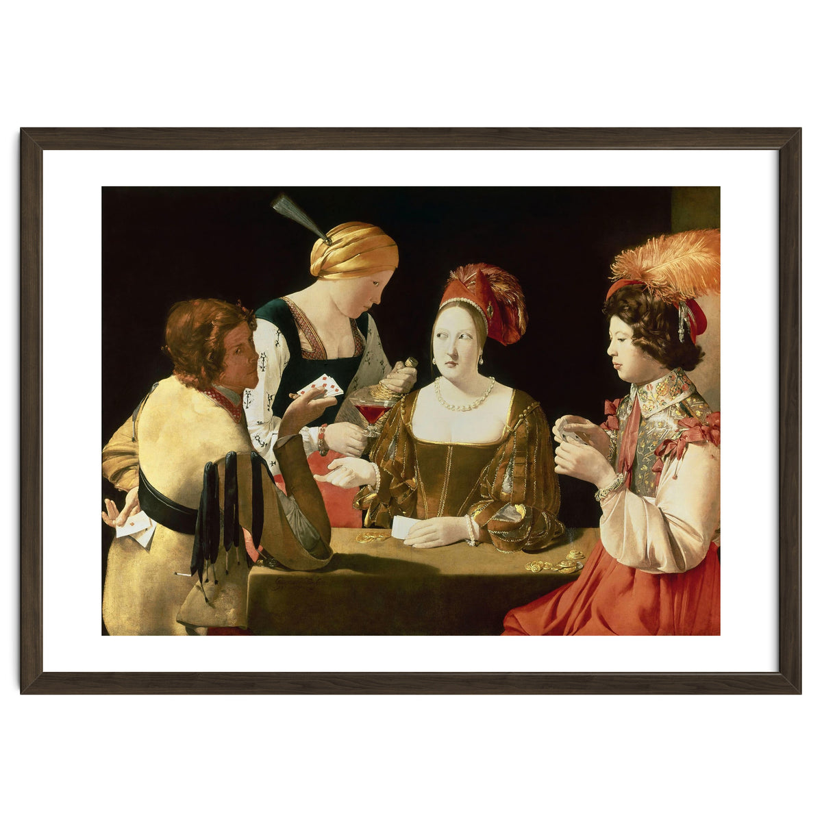 French school. The Cheater with the Ace of Diamonds. Le Tricheur à l'As de Carreaux. 17th century...