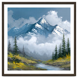 Majestic Peaks in Morning Mist thumbnail