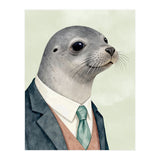 Seal Animal In A Suit  (Print Only) thumbnail