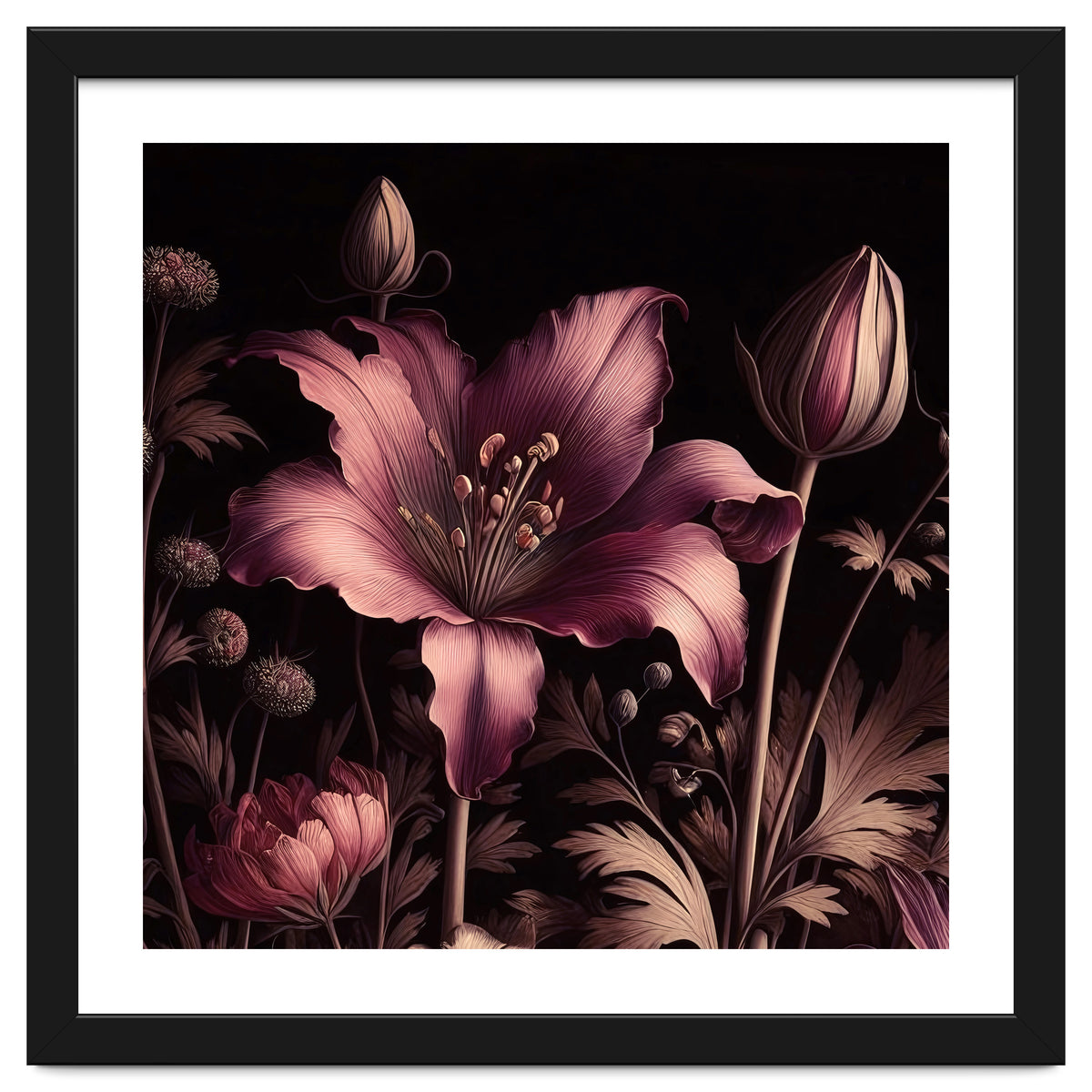 VINTAGE COLOURFUL BOTANICAL-10A-6