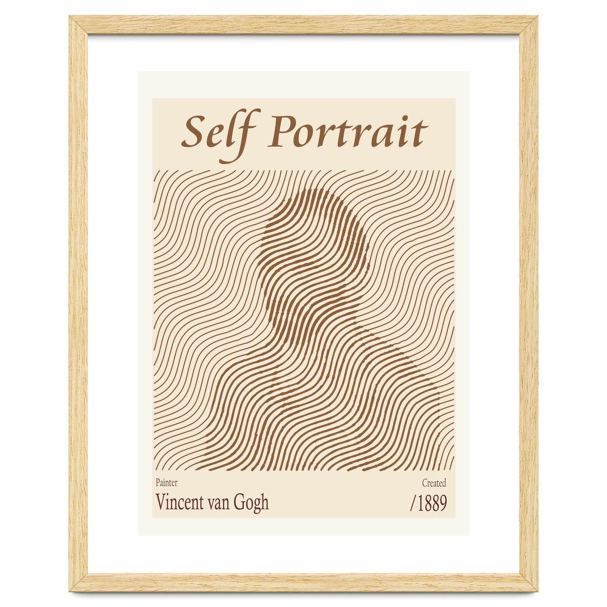 Self Portrait Vincent Van Gogh (1889)