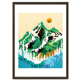 Grass Is Greener Wherever It Is Loved Positivity Nature Landscape Snow, Winter Mountains Painting Forest, Wild Travel Adventure thumbnail