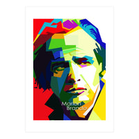 Marlon Brando Pop Art WPAP (Print Only)